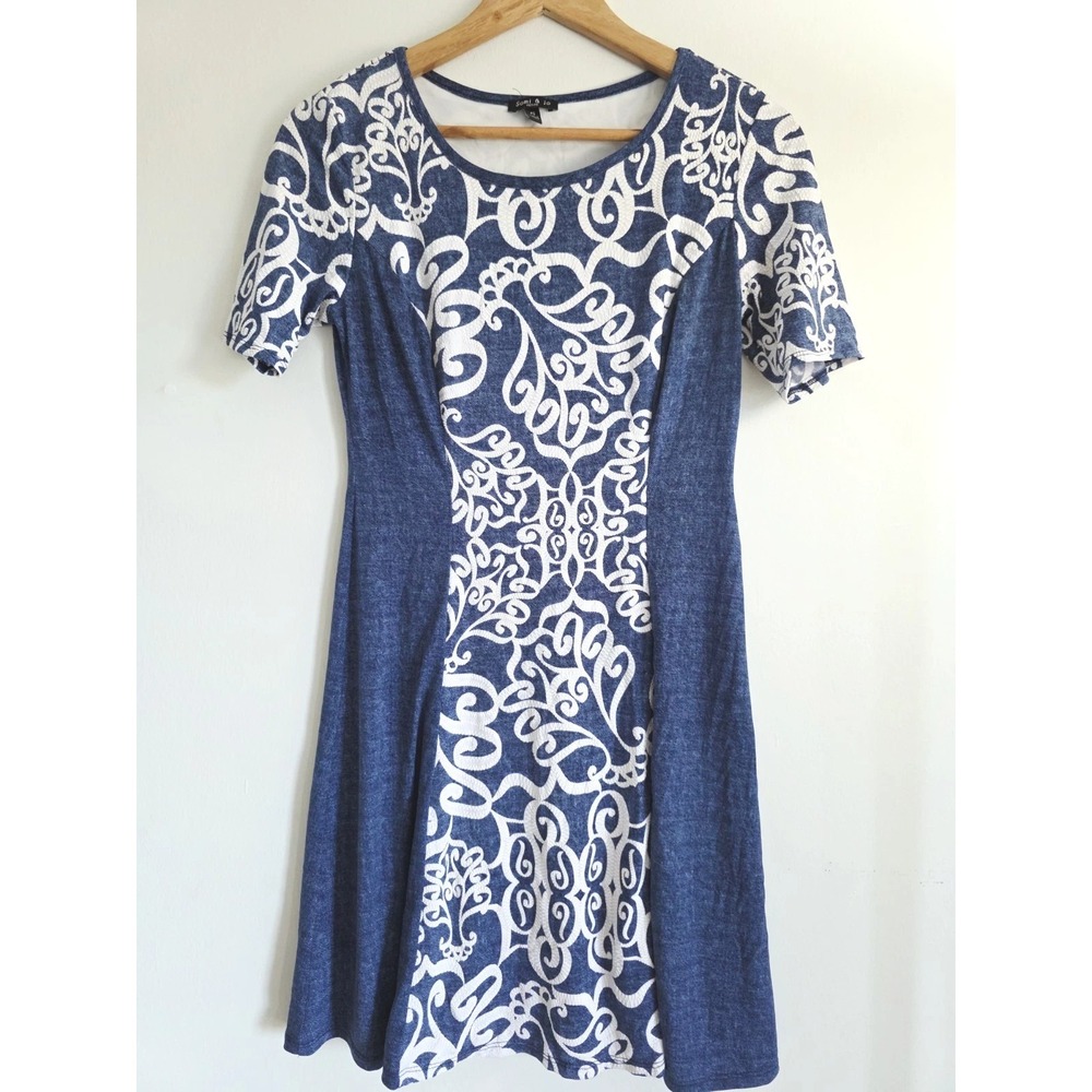 Sami & Jo Petite A-Line  Women's Dress Knee Length Size PS Floral